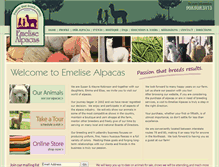 Tablet Screenshot of emelisealpacas.com